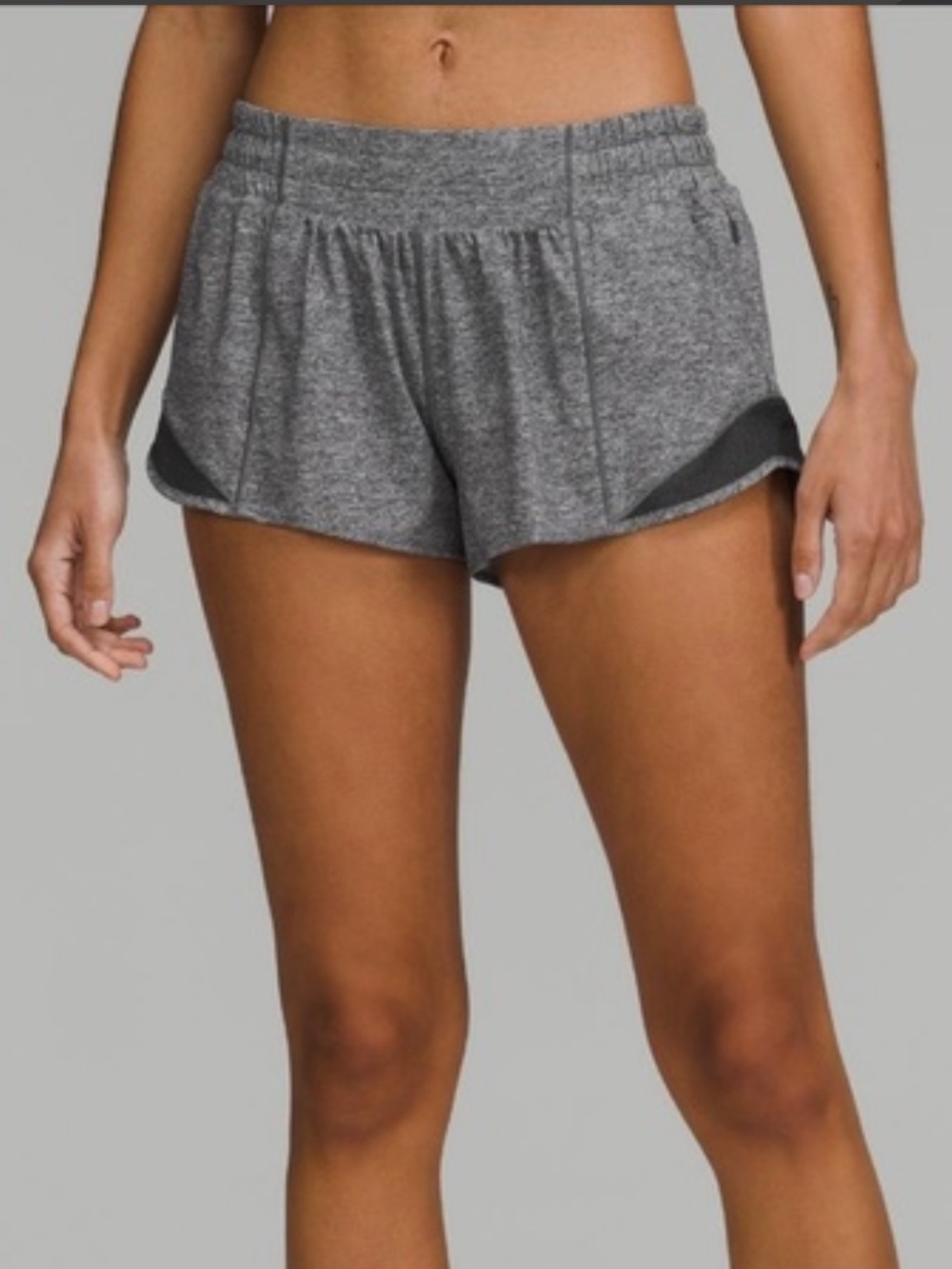 Grey Lululemon Hotty Hot Shorts